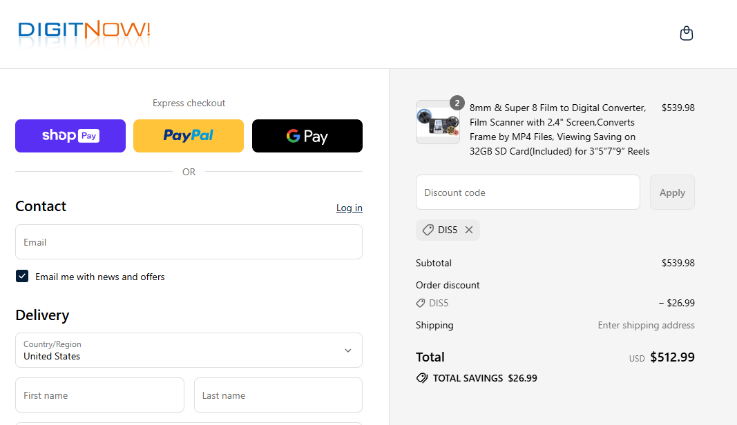 Coupon proof DIS5