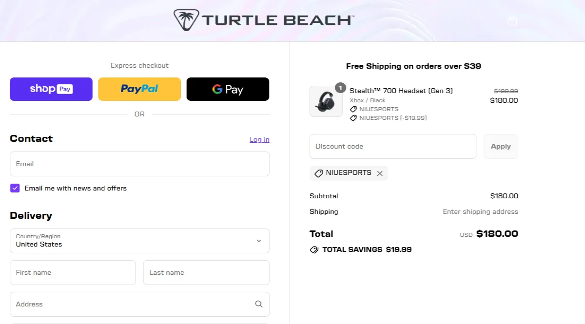 Coupon proof NIUESPORTS