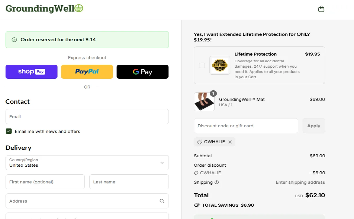 Coupon proof GWHALIE