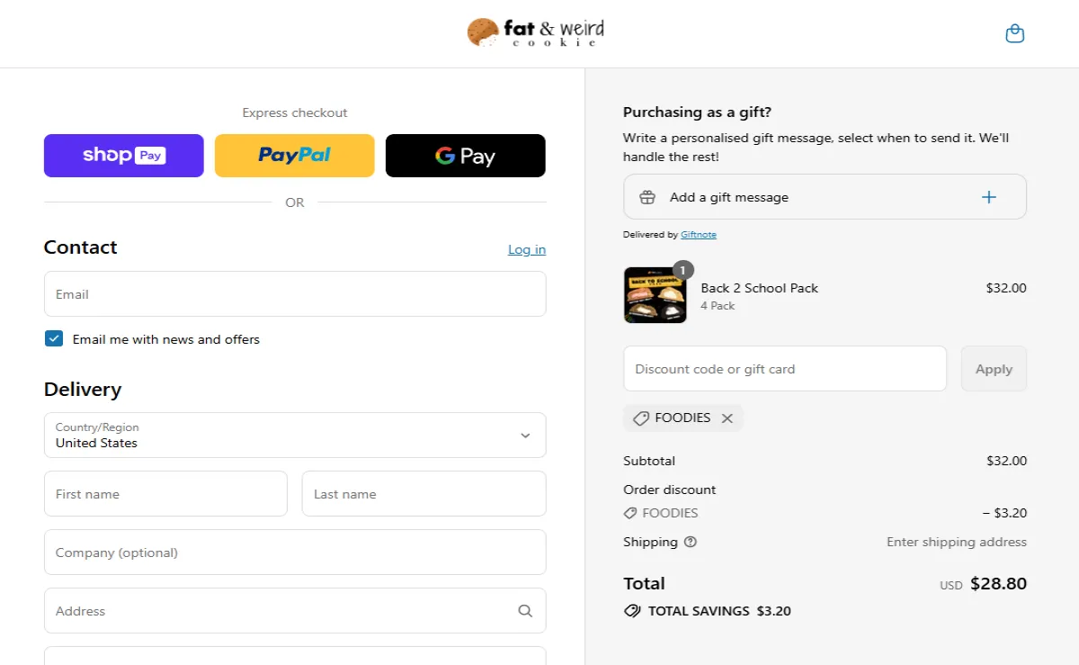 Coupon proof FOODIES