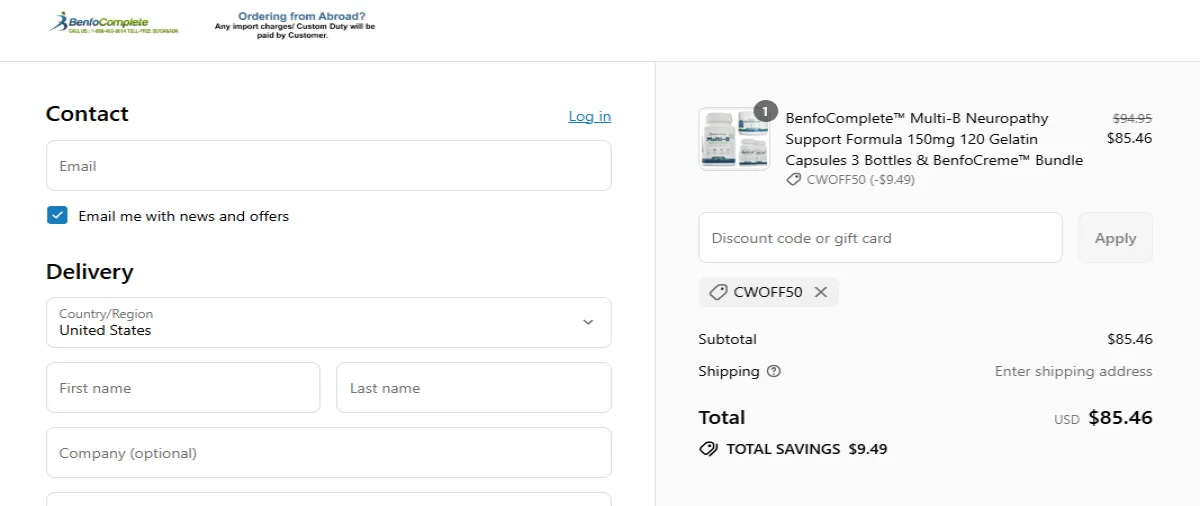 Coupon proof CWOFF50