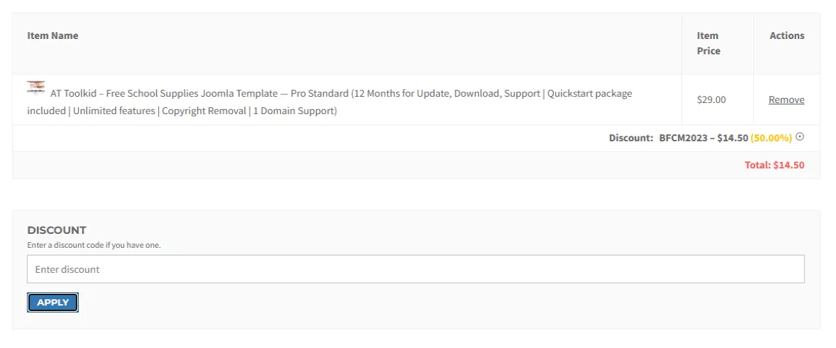 Coupon proof BFCM2023