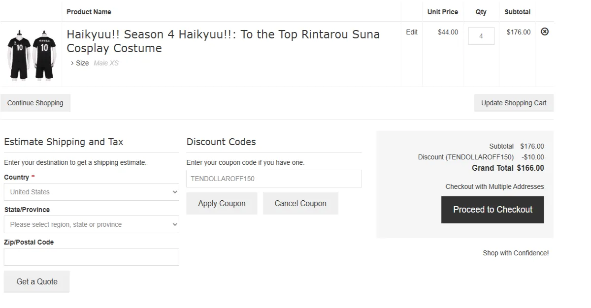 Coupon proof TENDOLLAROFF150