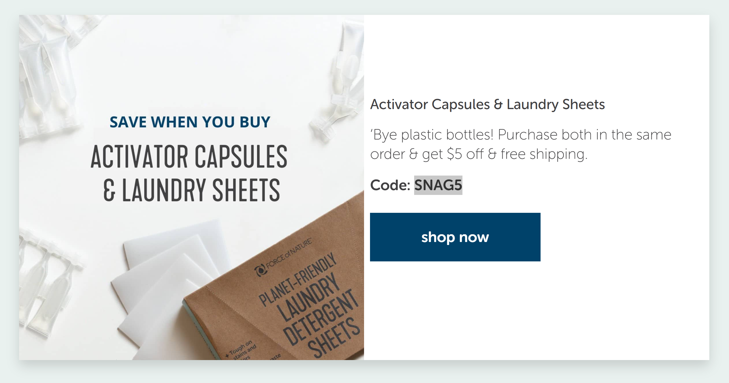 Coupon proof SNAG5