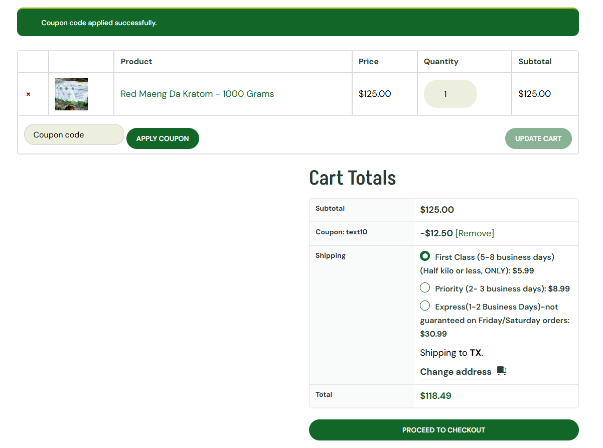 Coupon proof text10