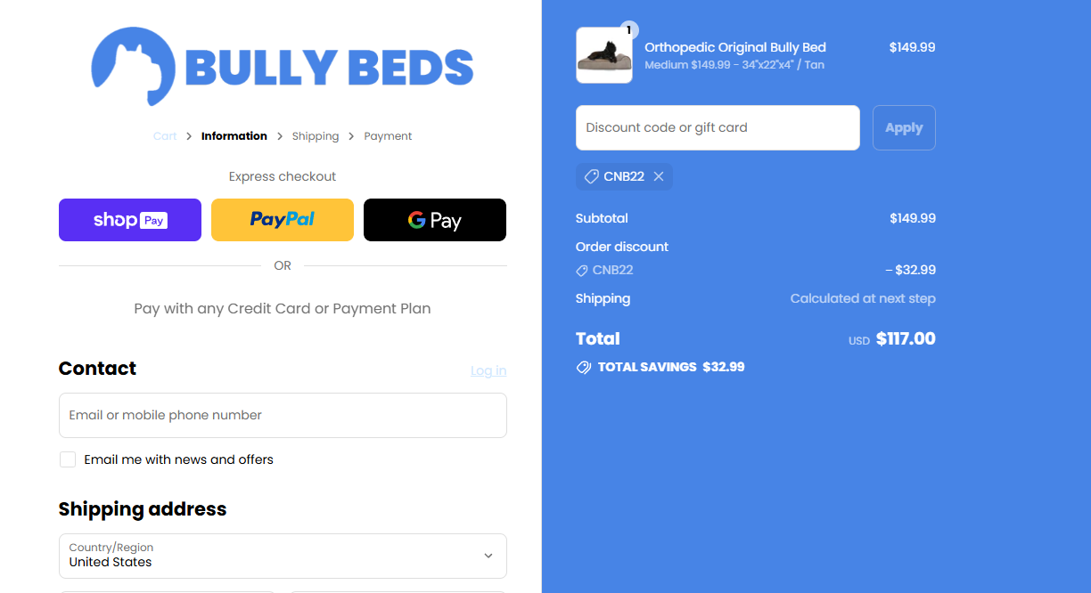 Coupon proof CNB22